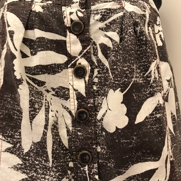 HD in Paris Anthropologie Cropped Floral Tank SZ 2 - Picture 2 of 8